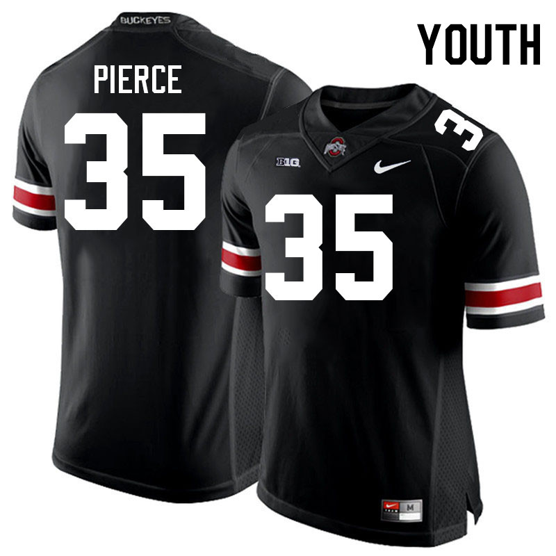 Ohio State Buckeyes Payton Pierce Youth #35 Authentic Black College Football Jersey 2404NUXH1